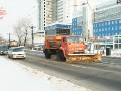 Снег в большом городе  