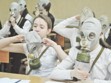 МЧС предлагает оснастить школы противогазами